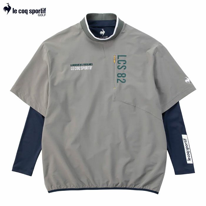 ルコックスポルティフインナー付き半袖プルオーバーLG4FTZ00Mメンズゴルフウェアゴルフ2024秋冬モデル日本正規品